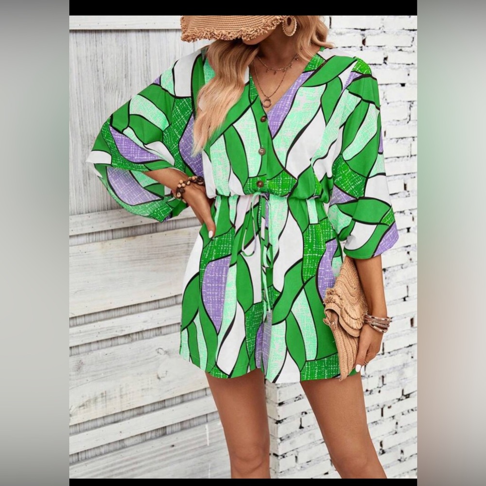 ⭐️ Shein Drawstring Romper Drawstring Waist